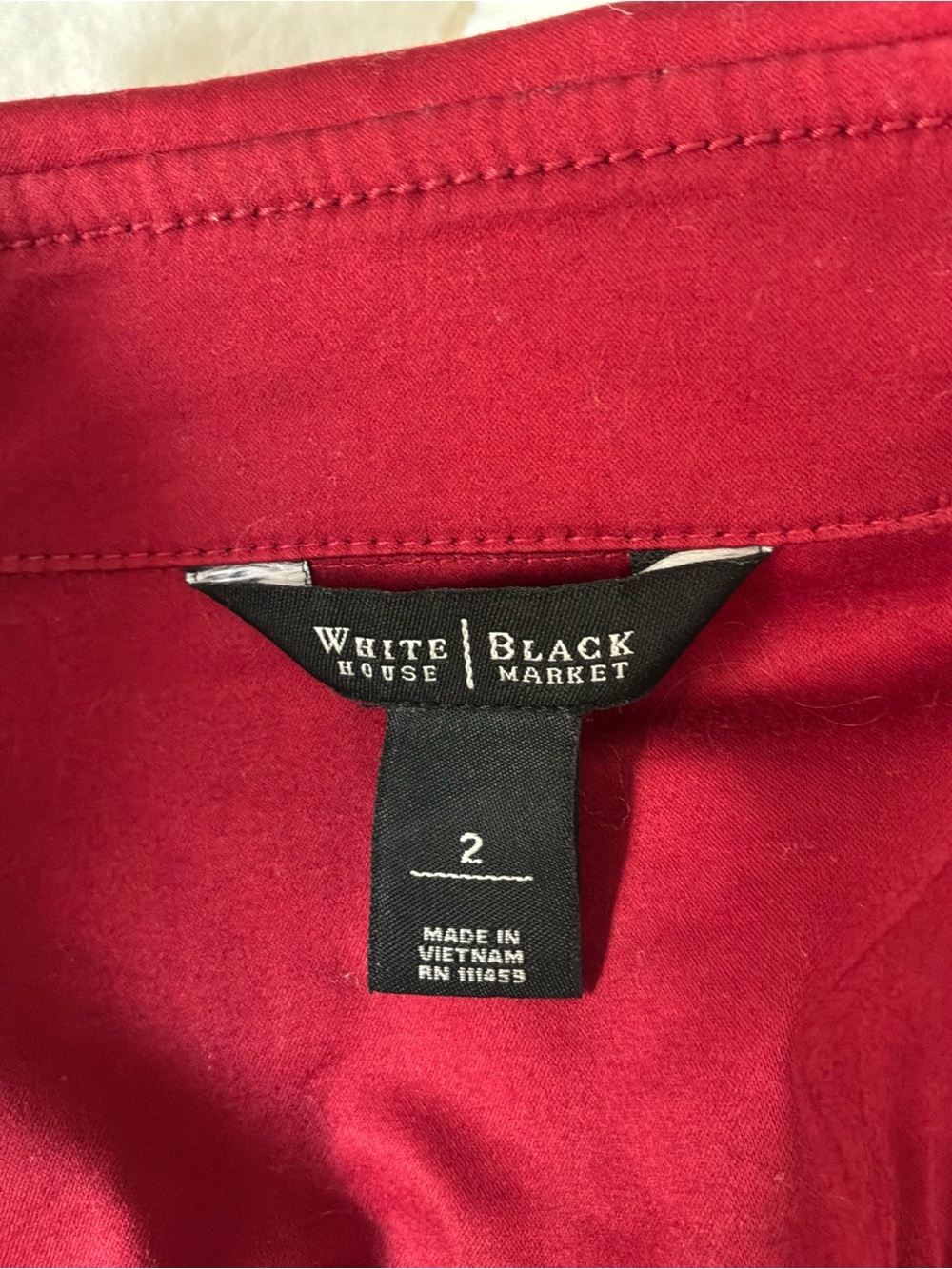 Beautiful Red Structured Jacket Like New - Picture 9 of 10